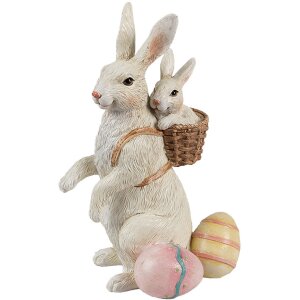 Clayre & Eef 6PR4397 Déco Lapin Beige Rose...