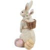 Clayre & Eef 6PR4397 Déco Lapin Beige Rose Polyrésine 10x9x16 cm