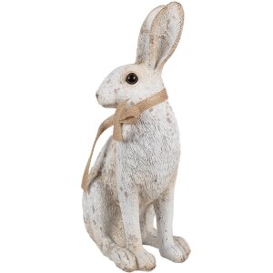 Clayre & Eef 6PR5152 Déco Lapin Gris 14x10x26 cm Polyrésine Style campagne