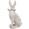 Clayre & Eef 6PR5152 Déco Lapin Gris 14x10x26 cm Polyrésine Style campagne