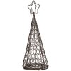 Clayre & Eef 6Y5703 Sapin de Noël Décoration Fer Marron Ø 13x32 cm style rustique