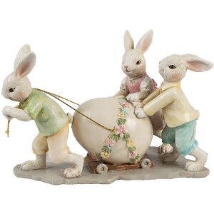 Clayre & Eef 6PR4389 Déco Lapin Beige Jaune...