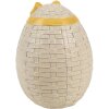 Clayre & Eef 6PR4400 Œuf décoratif Beige Jaune Polyrésine 9x8x10 cm style rustique