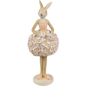 Clayre & Eef 6PR4418 Déco Lapin Beige Rose...