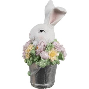 Clayre & Eef 6PR5174 Déco Lapin blanc rose...