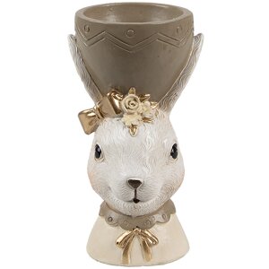 Clayre & Eef 6PR4402 Coquetier Lapin Beige Marron...