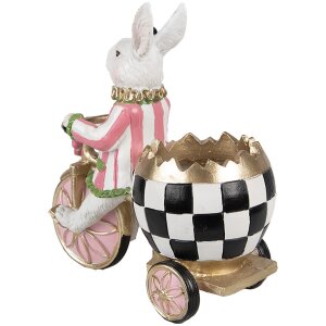 Clayre & Eef 6PR5193 Déco Lapin rose blanc...