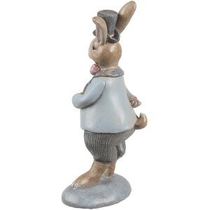 Clayre & Eef 6PR5256 Déco Lapin Beige Bleu 8x7x19 cm Style rustique