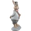 Clayre & Eef 6PR5256 Déco Lapin Beige Bleu 8x7x19 cm Style rustique