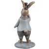 Clayre & Eef 6PR5258 Déco Lapin Beige Bleu 6x5x13 cm Style rustique