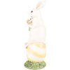 Clayre & Eef 6PR5243 Décoration Lapin blanc vert 7x7x19 cm