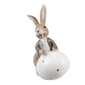 Clayre & Eef 6PR5264 Déco Lapin avec œuf...