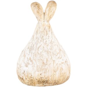 Clayre & Eef 6PR5268 Déco Lapin Beige 10x9x14 cm style rustique