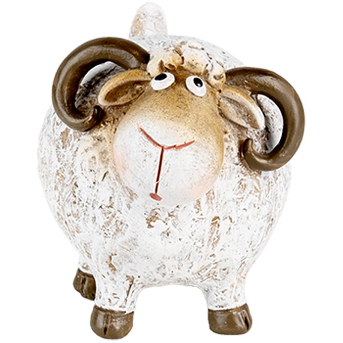 Clayre & Eef 6PR5274 Décoration Mouton Blanc Marron 9x7x8 cm