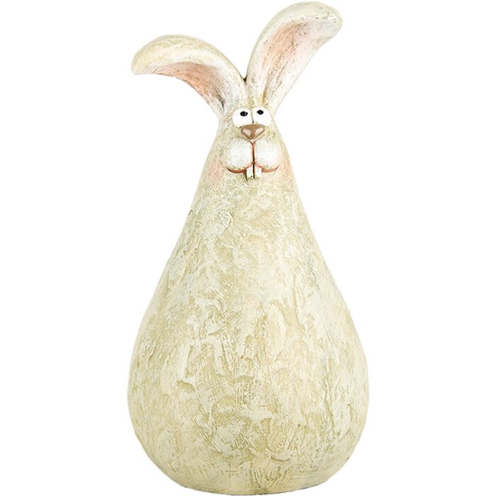 Clayre & Eef 6PR5278 Déco Lapin Vert Ø 9x16 cm Style campagne