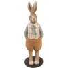 Clayre & Eef 6PR5127 Décoration Lapin brun orange 7x7x23 cm