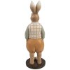 Clayre & Eef 6PR5127 Décoration Lapin brun orange 7x7x23 cm