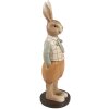 Clayre & Eef 6PR5127 Décoration Lapin brun orange 7x7x23 cm