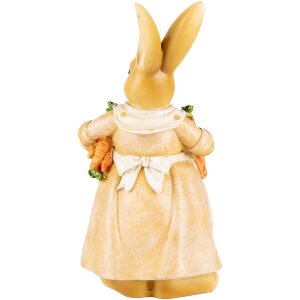 Clayre & Eef 6PR5234 Décoration Lapin Marron Beige 10x8x20 cm style rustique