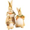 Clayre & Eef 6PR5234 Décoration Lapin Marron Beige 10x8x20 cm style rustique