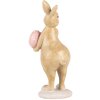 Clayre & Eef 6PR5236 Décoration Lapin Beige Rose 5x6x13 cm style rustique