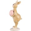 Clayre & Eef 6PR5236 Décoration Lapin Beige Rose 5x6x13 cm style rustique