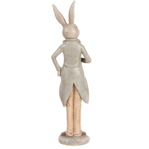 Clayre & Eef 6PR5239 Déco Lapin Beige Gris 7x5x24 cm Style rustique