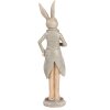 Clayre & Eef 6PR5239 Déco Lapin Beige Gris 7x5x24 cm Style rustique