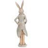 Clayre & Eef 6PR5240 Déco Lapin Beige Gris 4x3x17 cm Style rustique