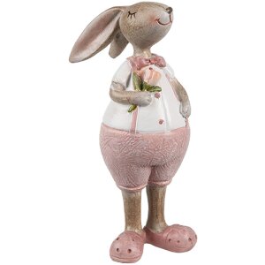 Clayre & Eef 6PR5246 Déco Lapin Beige Rose...