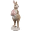 Clayre & Eef 6PR5254 Déco Lapin Beige Rose 6x9x18 cm Polyrésine