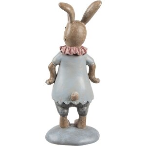 Clayre & Eef 6PR5257 Déco Lapin Beige Bleu 8x6x19 cm