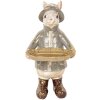 Clayre & Eef 6PR5496 Décoration Lapin avec bol Beige 15x19x29 cm