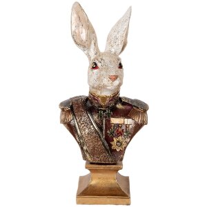 Clayre & Eef 6PR5498 Décoration Buste Lapin...