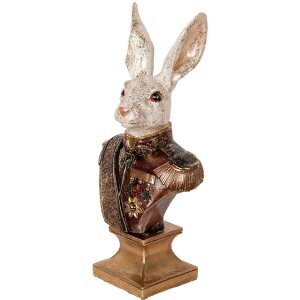 Clayre & Eef 6PR5498 Décoration Buste Lapin...