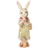 Clayre & Eef 6PR5508 Déco Lapin Beige Vert 7x6x21 cm