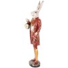 Clayre & Eef 5PR0160 Déco Lapin Beige Rouge Or 17x17x72 cm