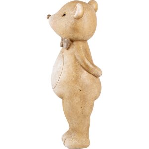 Clayre & Eef 6PR5272 Décoration Figurine animalière Beige 7x7x18 cm Style rustique