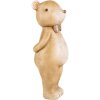 Clayre & Eef 6PR5272 Décoration Figurine animalière Beige 7x7x18 cm Style rustique