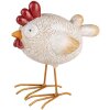 Clayre & Eef 6PR5251 Décoration Poulet blanc rouge 14x9x15 cm style rustique