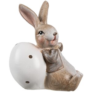 Clayre & Eef 6PR5266 Déco Lapin avec œuf...