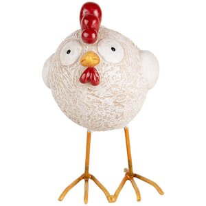 Clayre & Eef 6PR5270 Décoration Poulet blanc...