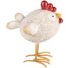 Clayre & Eef 6PR5270 Décoration Poulet blanc rouge 10x6x11 cm Polyrésine style rustique