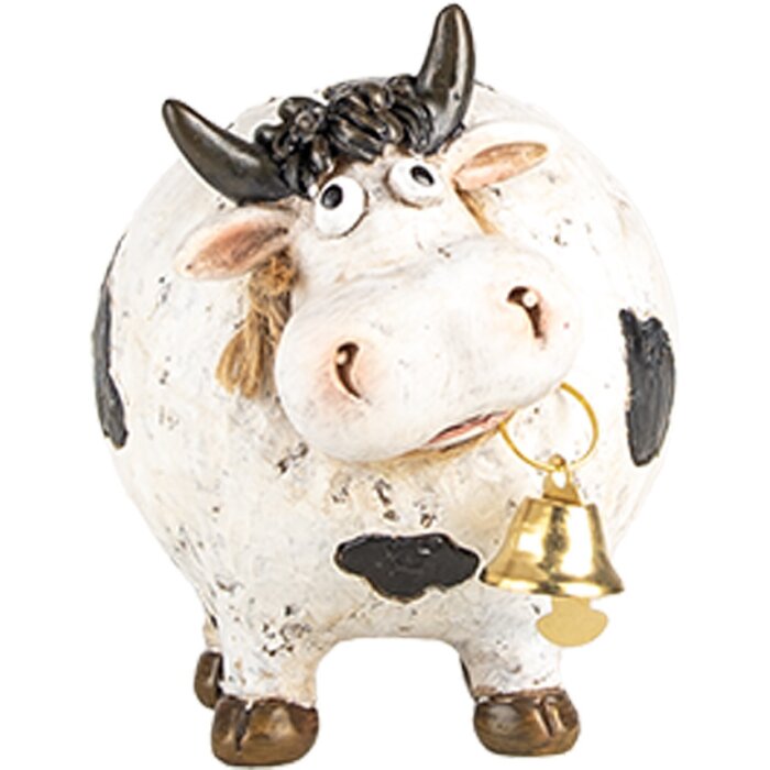 Clayre & Eef 6PR5275 Décoration Vache blanc noir 9x7x9 cm