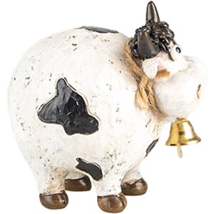 Clayre & Eef 6PR5275 Décoration Vache blanc noir 9x7x9 cm