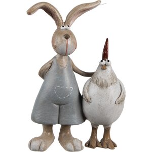 Clayre & Eef 6PR5280 Décoration Lapin et poule...