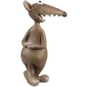 Clayre & Eef 6PR5281 Déco Souris Marron Beige 8x5x14 cm