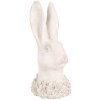 Clayre & Eef 6TE0558 Deko Lapin Beige 11x11x24 cm Figurine en pierre antique