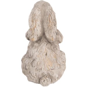 Clayre & Eef 6TE0560 Pierre décorative Lapin Gris 10x9x15 cm