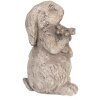 Clayre & Eef 6TE0560 Pierre décorative Lapin Gris 10x9x15 cm